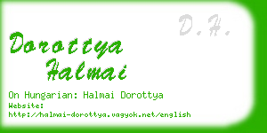 dorottya halmai business card